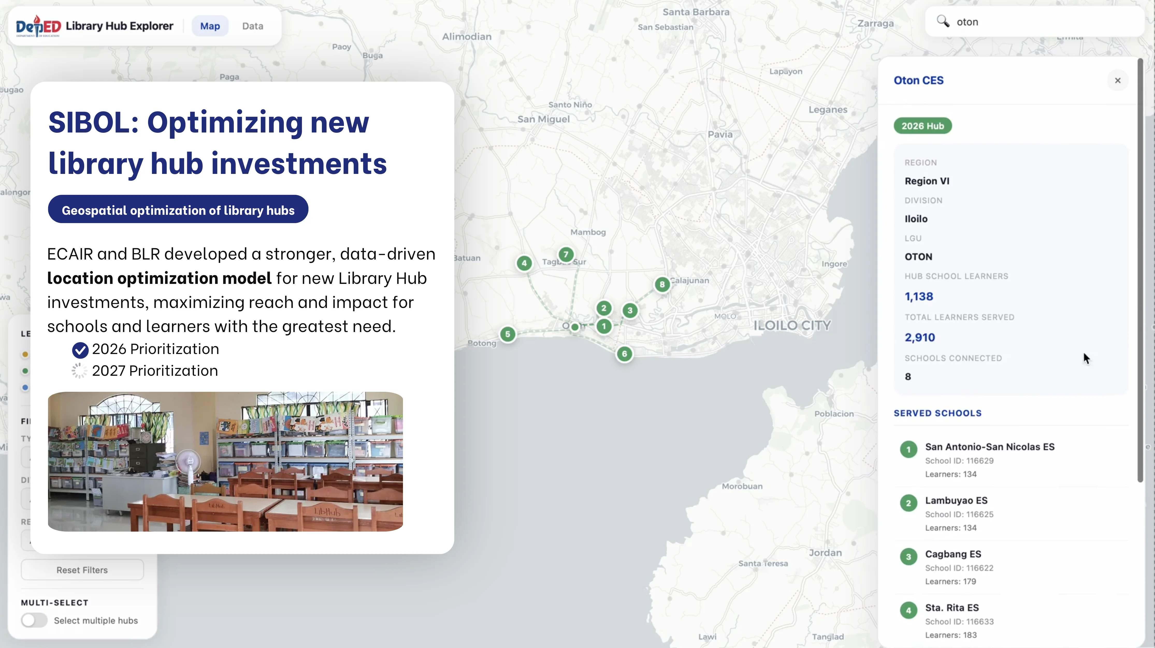 SIBOL data-driven prioritization for Library Hub investments
